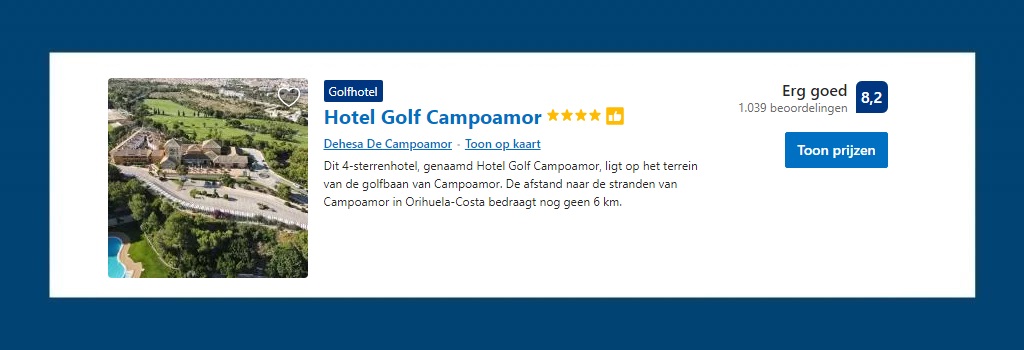hotel golf Campoamor